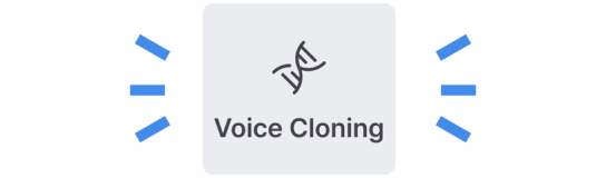 clicking voice cloning button